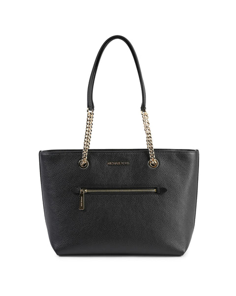 Leather Chain Tote Bag - One Size Tristar Online