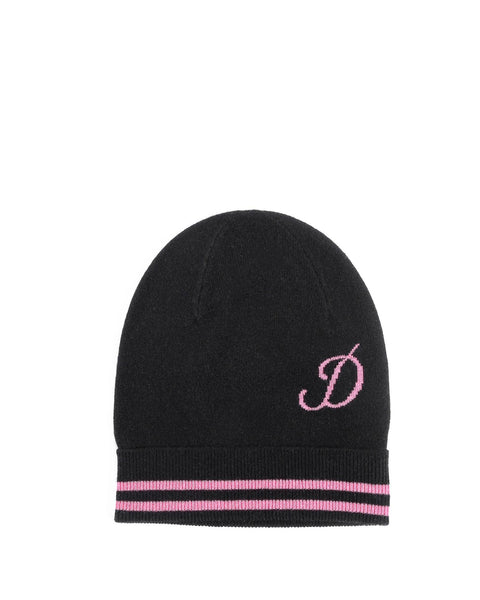Monogrammed Cashmere Beanie with Contrasting Letter - One Size Tristar Online