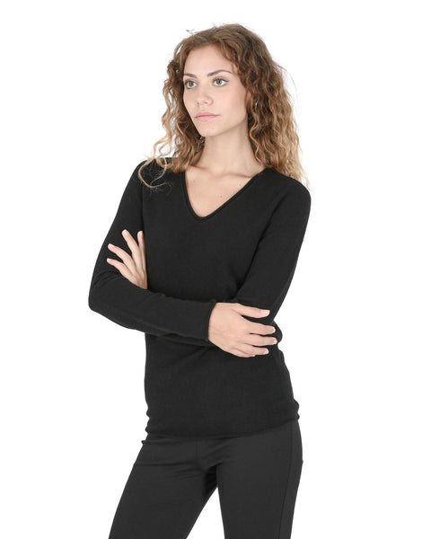 Premium Italian Cashmere V-Neck Sweater - 42 EU Tristar Online
