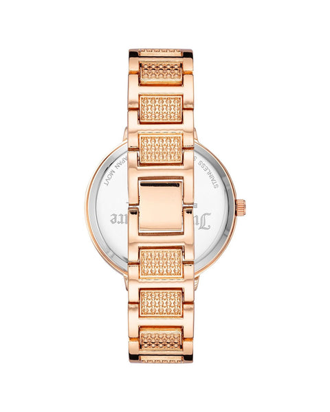 Rose Gold Metal Fashion Watch with Rhine Stone Facing One Size Women Tristar Online