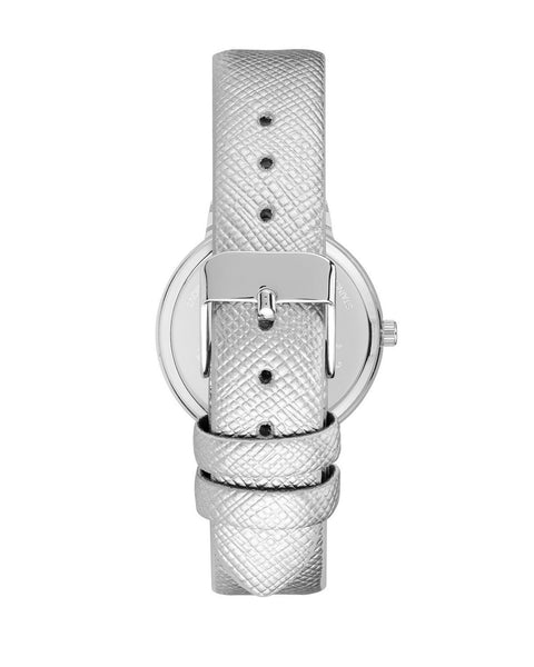 Silver Fashion Watch with Rhinestone Detail One Size Women Tristar Online