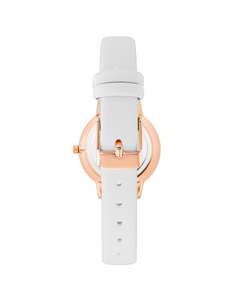 Rose Gold Fashion Womens Analog Watch with Leatherette Wristband One Size Women Tristar Online