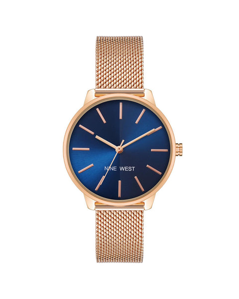 Rose Gold Stainless Steel Mesh Bangle Watch One Size Women Tristar Online