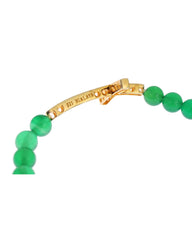 NIALAYA Green Jade Bead Bracelet with CZ Diamond Cross XS Women Tristar Online