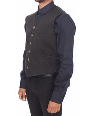 Dress Vest with Adjustable Strap and Logo Details 48 IT Men Tristar Online