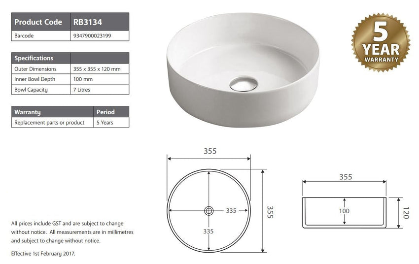 2021 Matte Pink outside Round 360 mm Dia top counter basin porcelain sink Tristar Online