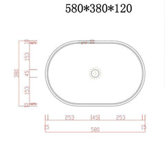 Ultra Modern Concrete Cement Wash Basin Counter Top Matte Mint Green Oval Basin Tristar Online