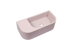 New Concrete Cement Wash Basin Counter Top Matte Pink Wall Hung Basin Tristar Online