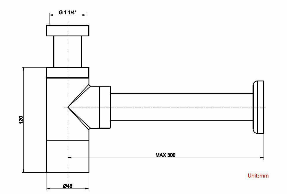 2023 Brushed Nickel p trap ROUND BOTTLE TRAP 32/40 mm WASTE for wall hung basin vanit Tristar Online