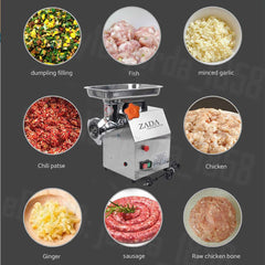 1.63HP Commercial Meat Mincer- Electric Grinder & Sausage Maker Filler 1200W Tristar Online