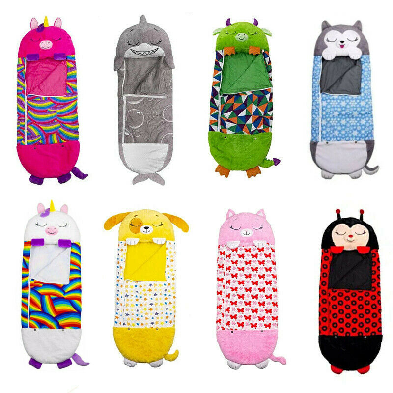 2022 Sleeping Bag Happy Nappers Kids Children Blanket Winter fluffy warm Xmas Gift Tristar Online