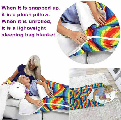 2022 Sleeping Bag Happy Nappers Kids Children Blanket Winter fluffy warm Xmas Gift Tristar Online