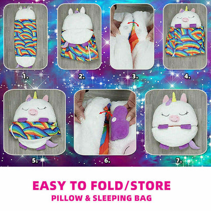2022 Sleeping Bag Happy Nappers Kids Children Blanket Winter fluffy warm Xmas Gift Tristar Online