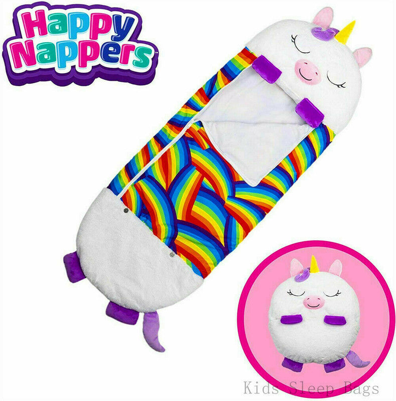 2022 Sleeping Bag Happy Nappers Kids Children Blanket Winter fluffy warm Xmas Gift Tristar Online
