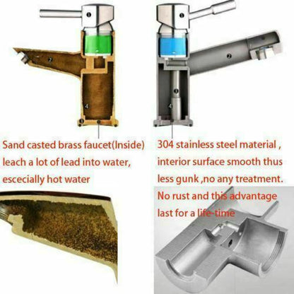 2023 Brushed Brass Gold L shape 3 way filter water kitchen mixer tap faucet Stainless steel Made PVD plated Tristar Online
