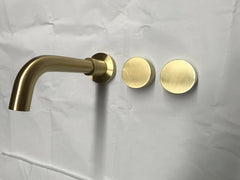 2021 New Burnished Gold Brushed Brass mixer WaterMark WELS round taps wall faucet basin Tristar Online