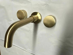 2021 New Burnished Gold Brushed Brass mixer WaterMark WELS round taps wall faucet basin Tristar Online