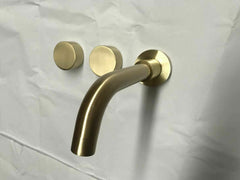 2021 New Burnished Gold Brushed Brass mixer WaterMark WELS round taps wall faucet basin Tristar Online