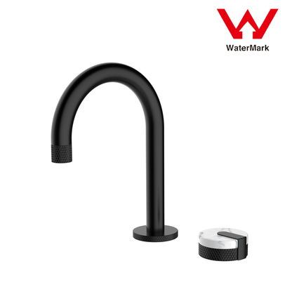 2021 New Marble Stone handle matte black wall taps 1/4 turn matte black pattern Tristar Online