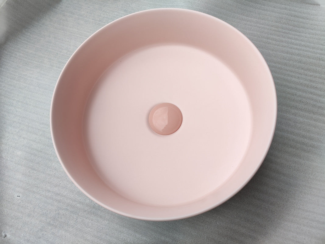 2020 Matte Pink Round 360 mm Dia top counter basin porcelain sink Tristar Online