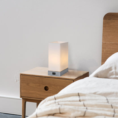 Jessica Rectangle Touch Lamp with USB Port Tristar Online