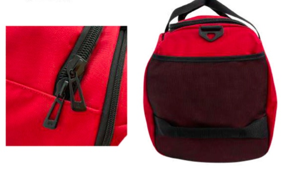48 Litre FIB Sports Duffle Bag Duffel Gym Canvas Travel Foldable - Red Tristar Online