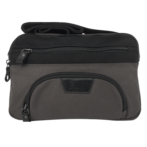 FIB Byron East West Sling Shoulder Bag Travel Adjustable Strap - Black Tristar Online