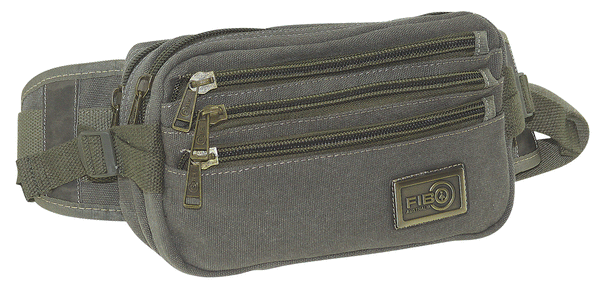 FIB Canvas Bum Bag w Belt Wallet Waist Pouch Travel Mobile Phone Military - Khaki Tristar Online