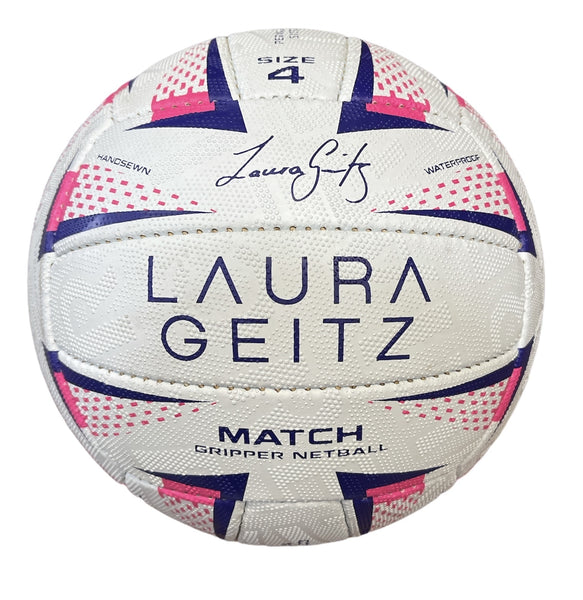Laura Geitz Match Gripper Netball Hand Sewn Waterproof Official Size 4 Tristar Online