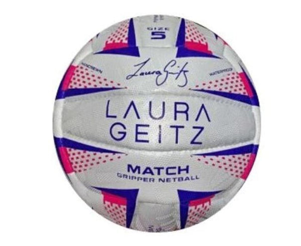 Laura Geitz Match Gripper Netball Hand Sewn Waterproof Official Size 4 Tristar Online