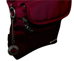 FIB Mens Crossbody Bag Shoulder Strap Satchel Travel Wallet - Burgundy Tristar Online
