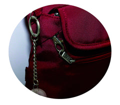 FIB Mens Crossbody Bag Shoulder Strap Satchel Travel Wallet - Burgundy Tristar Online
