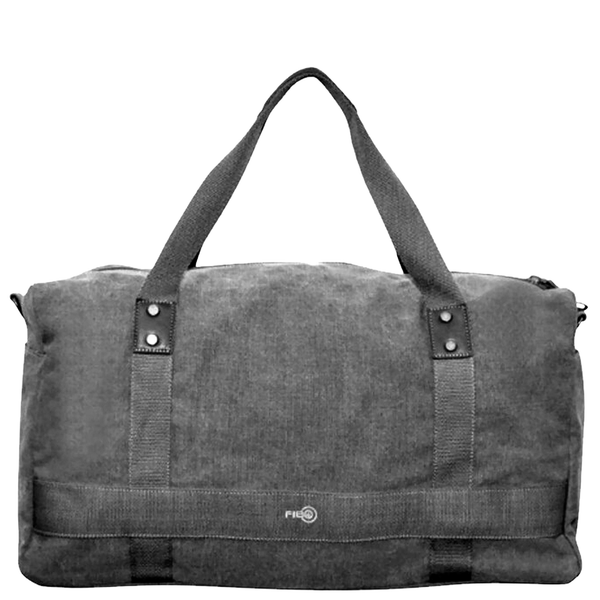 FIB 52cm Canvas Travel Duffle Bag Casual Duffel - Black Tristar Online