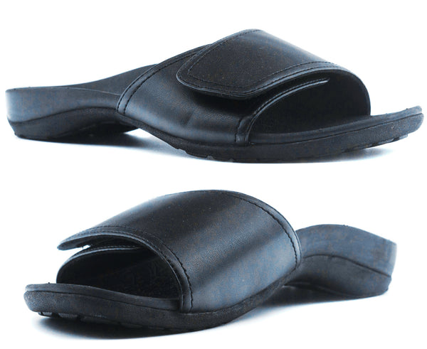 Axign Orthotic Slides Slip On Thongs Slippers Flip Flops - Black - EUR 38 (Mens UK5/Ladies US7) Tristar Online