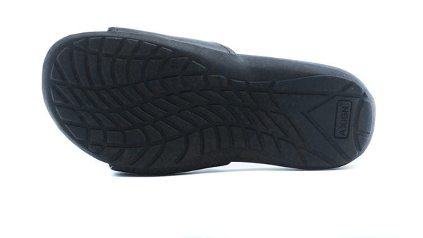 Axign Orthotic Slides Slip On Thongs Slippers Flip Flops - Black - EUR 43 (Mens UK10/Ladies US12) Tristar Online