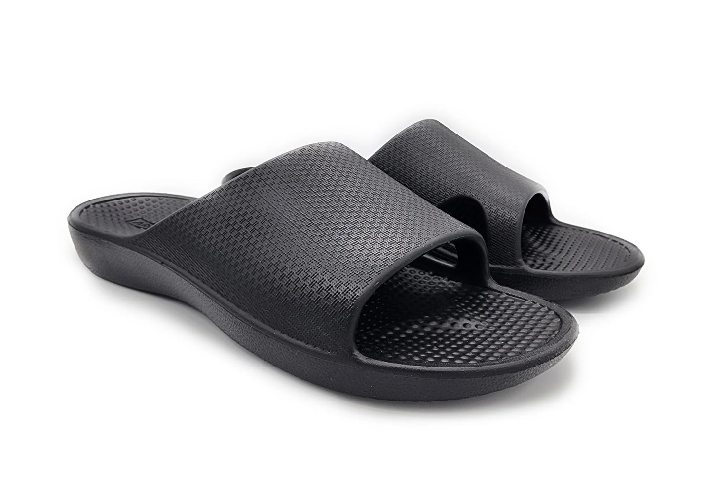 Archline Rebound Orthotic Slides Flip Flop Thongs Slip On Arch Support - Black - Euro 36 Tristar Online