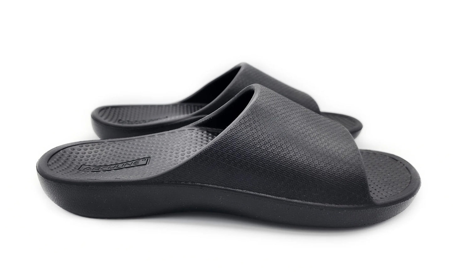 Archline Rebound Orthotic Slides Flip Flop Thongs Slip On Arch Support - Black - Euro 36 Tristar Online