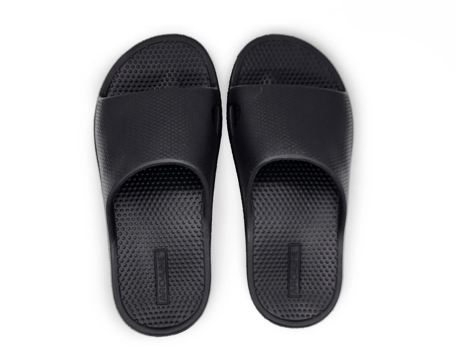 Archline Rebound Orthotic Slides Flip Flop Thongs Slip On Arch Support - Black - Euro 36 Tristar Online