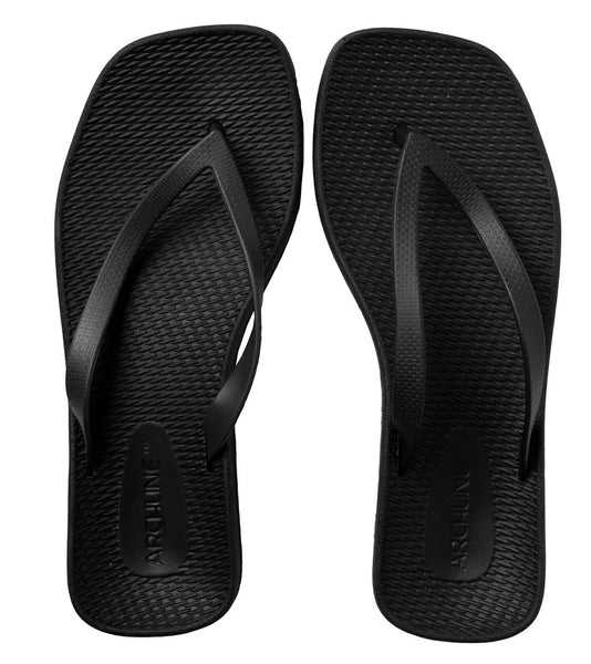 ARCHLINE Breeze Arch Support Orthotic Thongs Flip Flops Arch Support - Black - 36 EUR (Womens 5US) Tristar Online