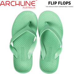 ARCHLINE Orthotic Thongs Arch Support Shoes Footwear Flip Flops - Dew Green - EUR 36 Tristar Online
