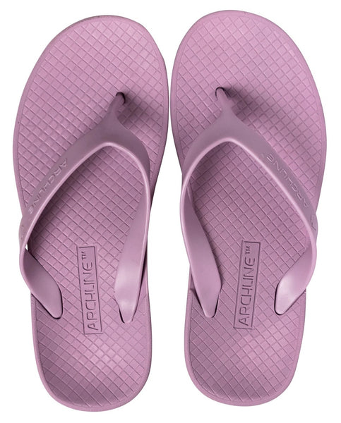 ARCHLINE Orthotic Flip Flops Thongs Arch Support Shoes Footwear - Lilac Purple - EUR 40 Tristar Online