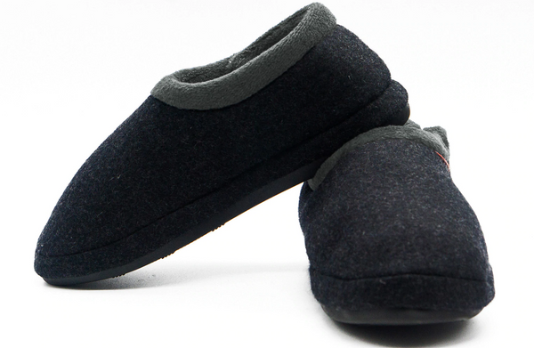 ARCHLINE Orthotic Slippers CLOSED Arch Scuffs Orthopedic Moccasins Shoes - Charcoal Marle - EUR 35 Tristar Online
