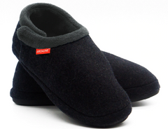 ARCHLINE Orthotic Slippers CLOSED Arch Scuffs Orthopedic Moccasins Shoes - Charcoal Marle - EUR 43 Tristar Online