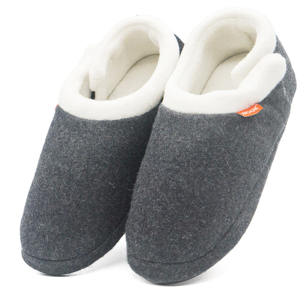 ARCHLINE Orthotic Slippers CLOSED Arch Scuffs Orthopedic Moccasins Shoes - Grey Marle - EUR 43 Tristar Online