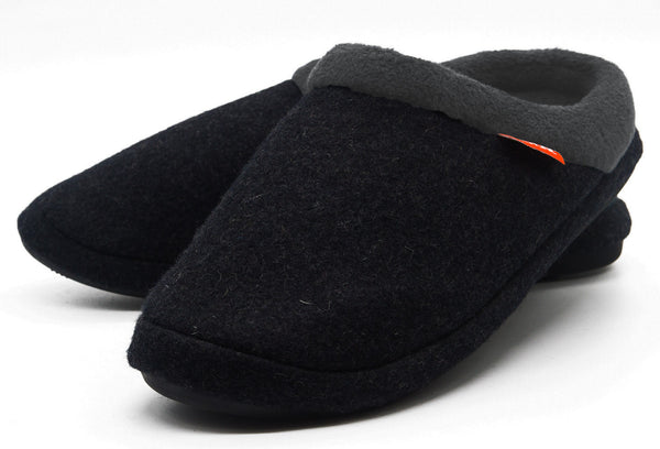 ARCHLINE Orthotic Slippers Slip On Arch Scuffs Orthopedic Moccasins - Charcoal Marle - EUR 47 Tristar Online