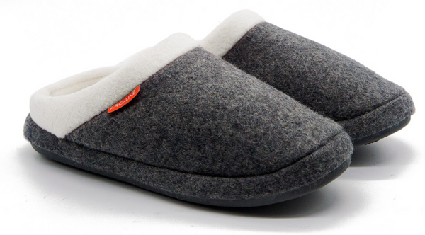 ARCHLINE Orthotic Slippers Slip On Arch Scuffs Orthopedic Moccasins - Grey Marle - EUR 35 Tristar Online