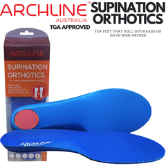 Archline Supination Orthotic Insoles - Full Length (Unisex) Plantar Fasciitis High Arch - Euro 45 Tristar Online