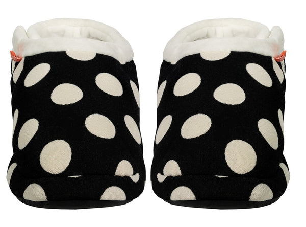 ARCHLINE Orthotic Slippers CLOSED Arch Scuffs Pain Moccasins Relief - Black/White Polka Dots - EUR 40 (Womens 9 US) Tristar Online