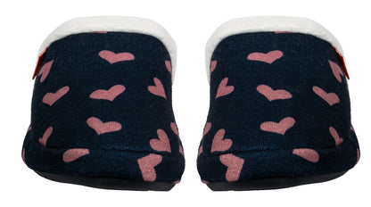 ARCHLINE Orthotic Slippers Slip On Scuffs Pain Relief Moccasins - Navy with Hearts - EUR 41 (Womens US 10) Tristar Online