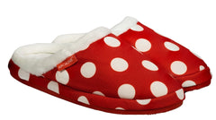 ARCHLINE Orthotic Slippers Slip On Scuffs Pain Relief Moccasins - Red Polka Dot - EUR 37 (Womens US 6) Tristar Online